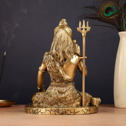 Brass Handcrafted Lord Shiva Statue | 10"