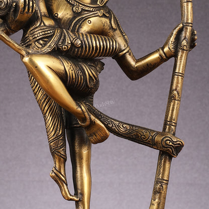 Brass Superfine Dancing Rati and Kaamdeva 13 inch