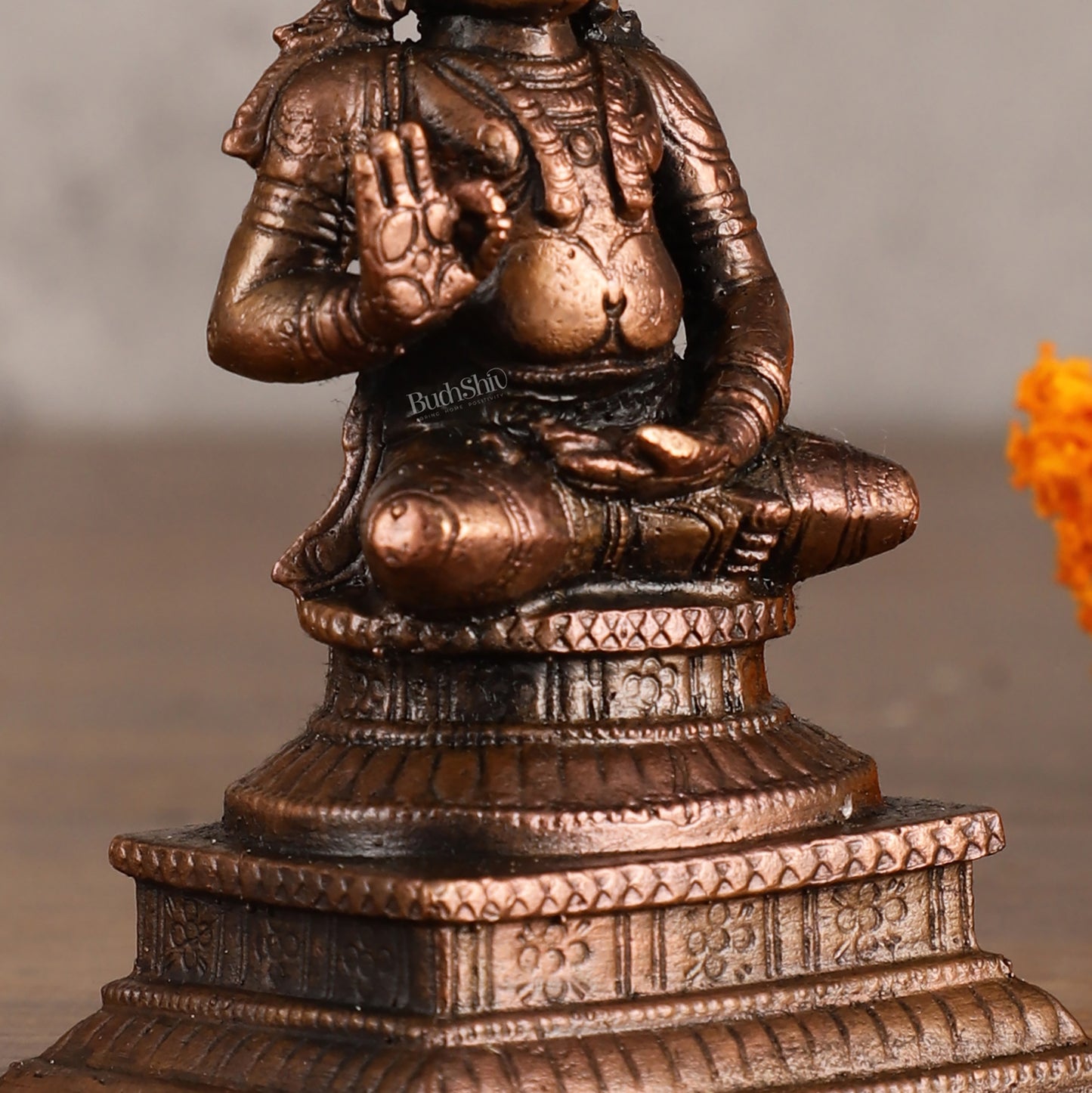 Pure Copper Swamy Nammazhwar Idol - 3 Inches