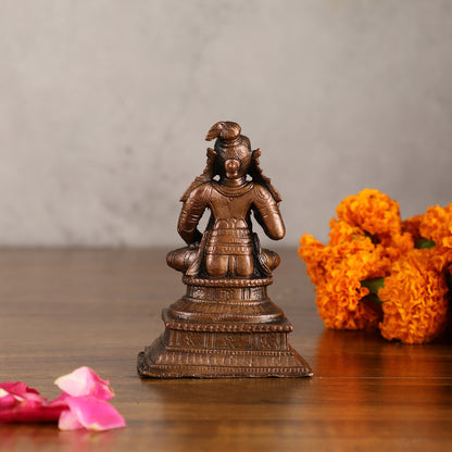 Pure Copper Swamy Nammazhwar Idol - 3 Inches