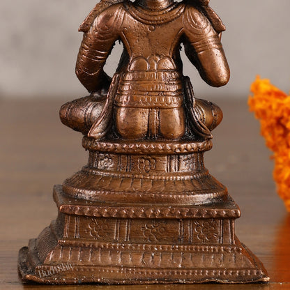 Pure Copper Swamy Nammazhwar Idol - 3 Inches