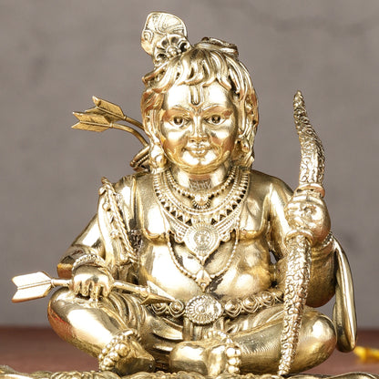 Brass Superfine Ram Lalla Idol | 4"