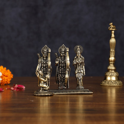 Intricate Brass Lightweight Ram Darbar Idol - 3" Tall