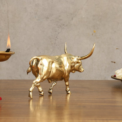 Pure Brass Bull Showpiece Vastu Special - 3.5 in Height