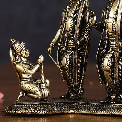 Intricate Brass Lightweight Ram Darbar Idol - 3" Tall