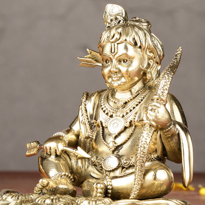 Brass Superfine Ram Lalla Idol | 4"