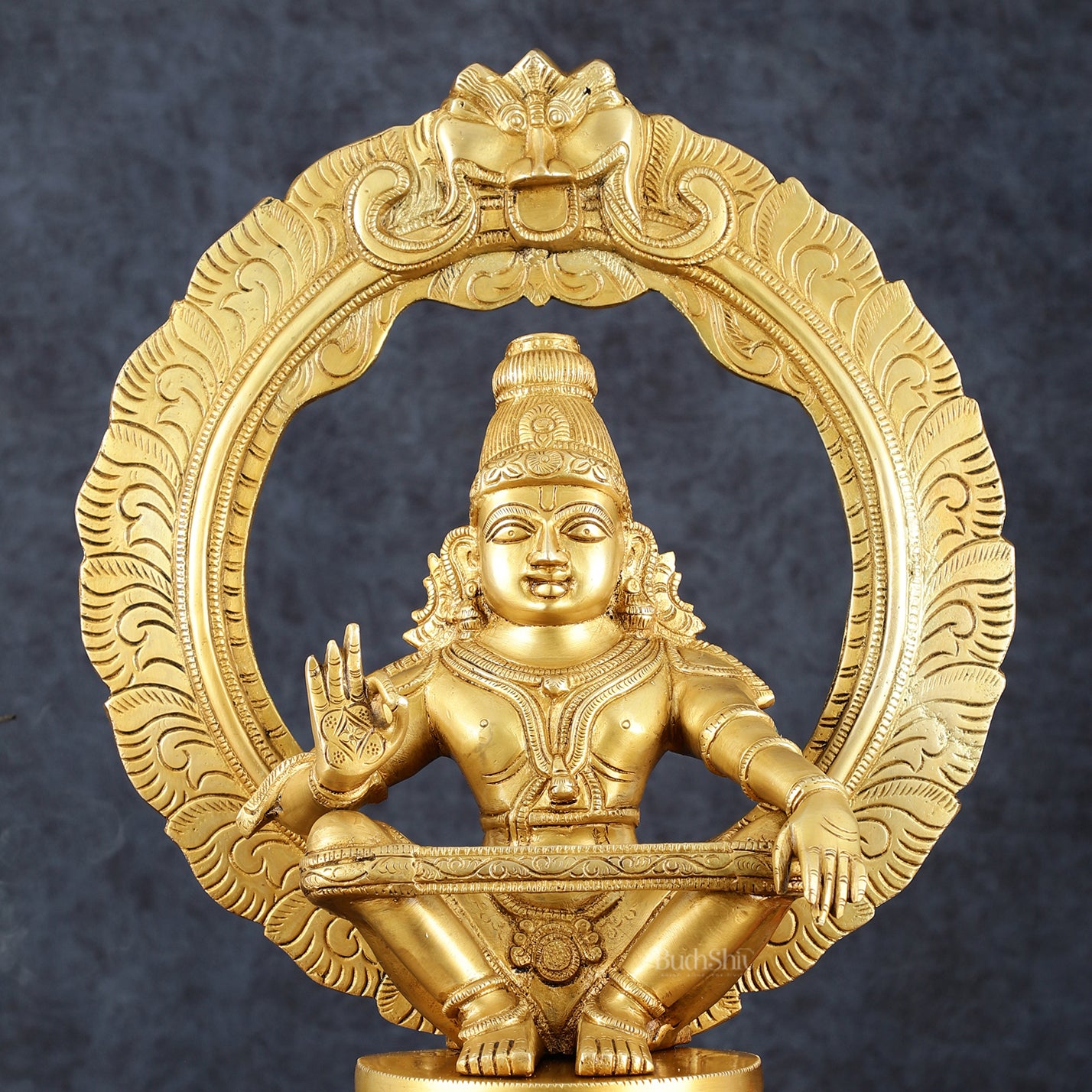 Brass Lord Ayyappa Swamy Ayyappan Statue - 18"