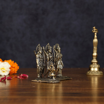 Intricate Brass Lightweight Ram Darbar Idol - 3" Tall