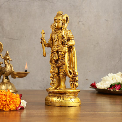 Brass Banwasi Shri Ram Idol - 8 in Height