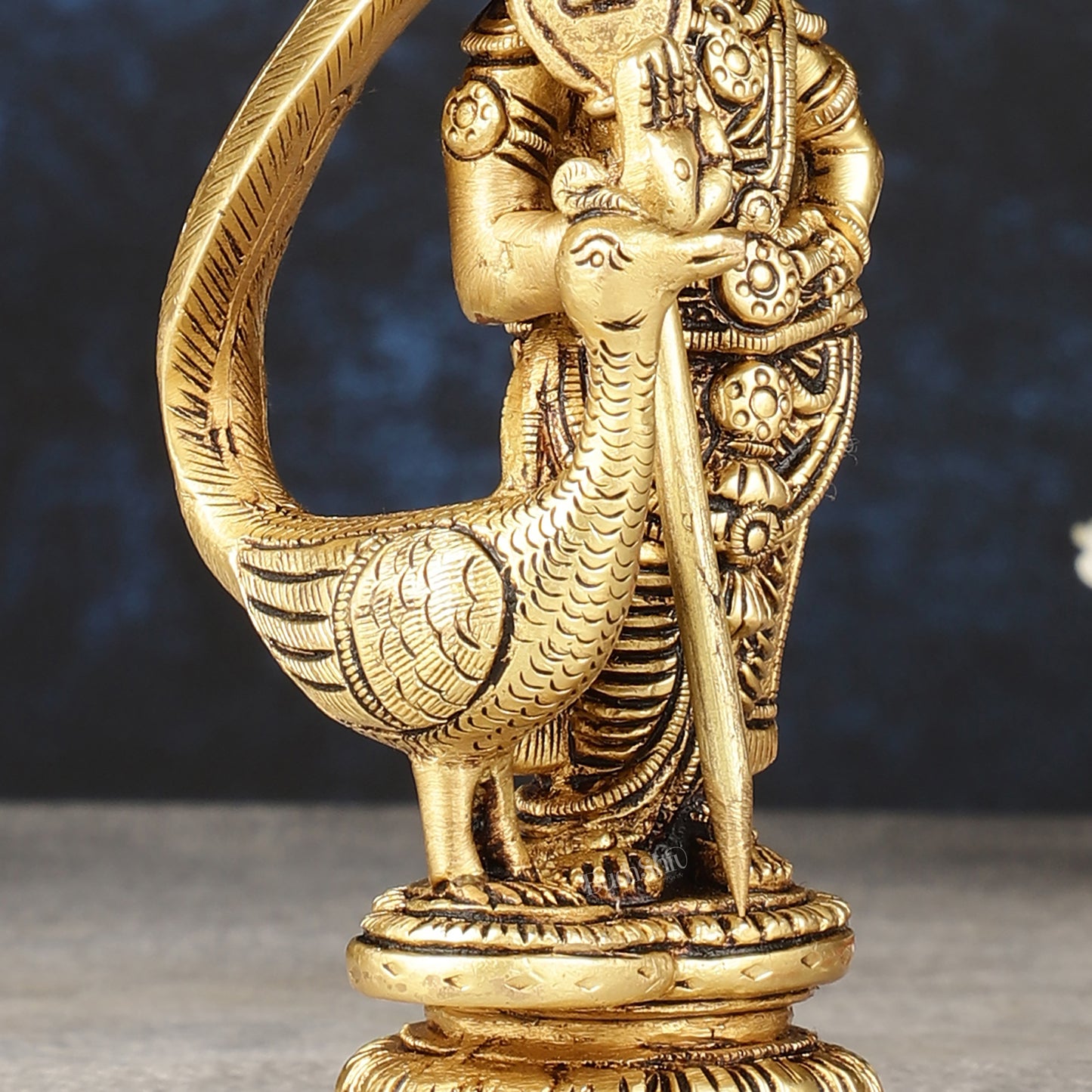 Superfine Pure Brass Balamurugan Idol - 6 inch