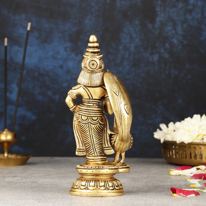 Superfine Pure Brass Balamurugan Idol - 6 inch