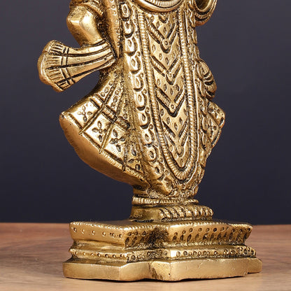 Pure Brass Nathdwara Shreenath Ji Idol 7"