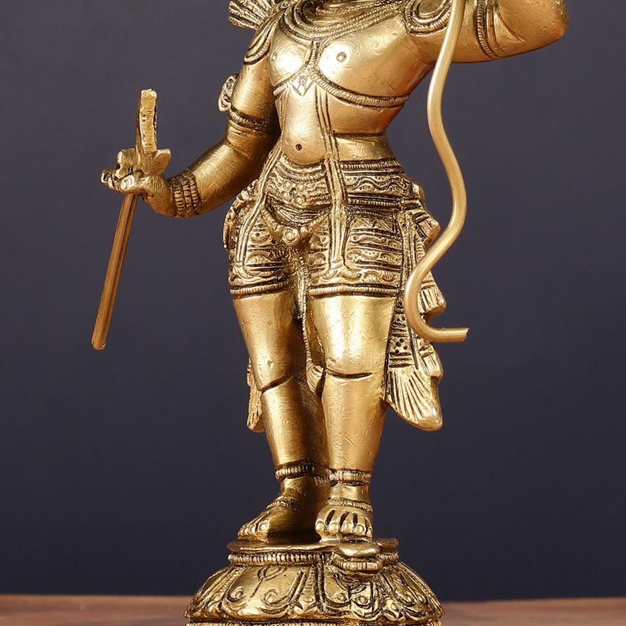 Antique Pure Brass Lord Shri Ram Idol 6.5"