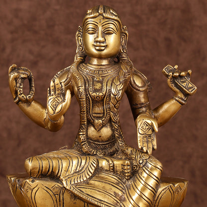 Exquisite Brass Bala Sundari Statue | Tripura Sundari | Height: 9 inch