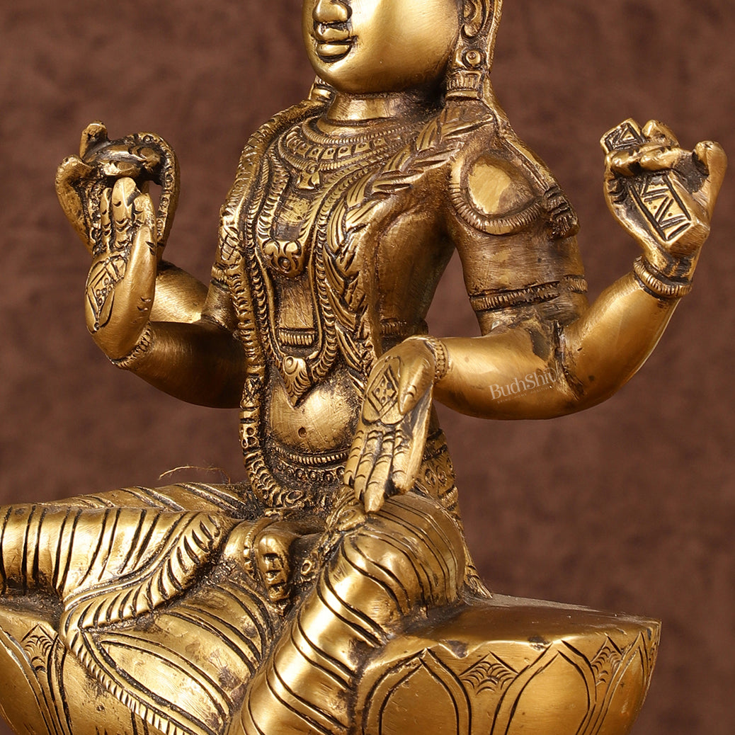 Exquisite Brass Bala Sundari Statue | Tripura Sundari | Height: 9 inch