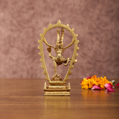 Unique Brass Shiva Tandav Statue – 6 Inch Height, 360 gm