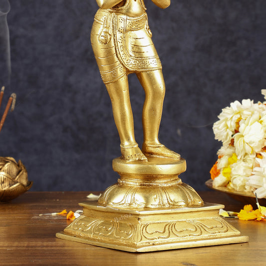 Duel Tone Antique Chola Style Brass Lord Ganesha Statue | 20 inch