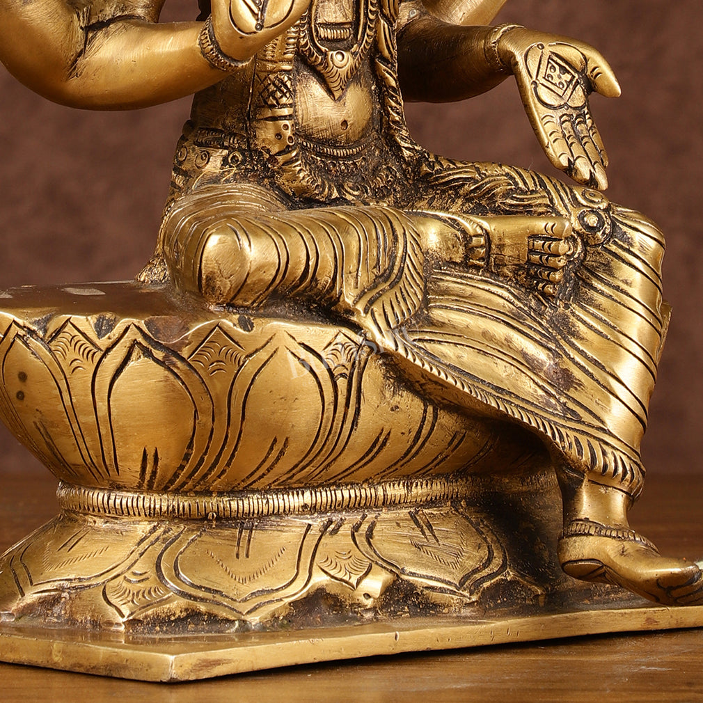 Exquisite Brass Bala Sundari Statue | Tripura Sundari | Height: 9 inch