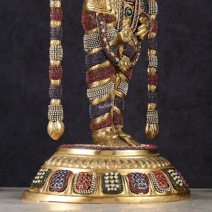 Brass Lord Tirupati Balaji Venkateshwara Swamy idol | 24 inch