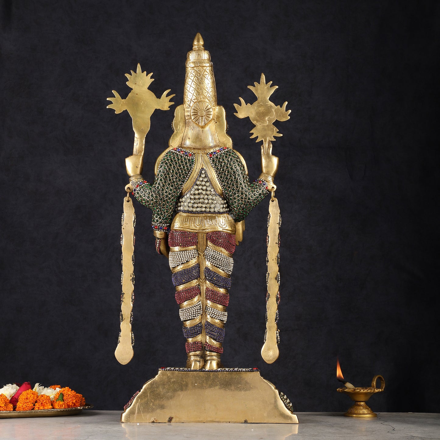 Brass Lord Tirupati Balaji Venkateshwara Swamy idol | 24 inch