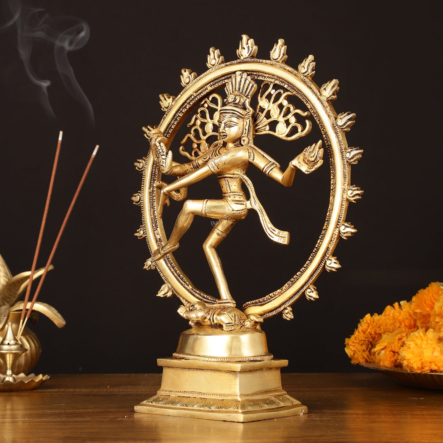 Brass Superfine Nataraja Statue - 11.5" Detailed Sculpture