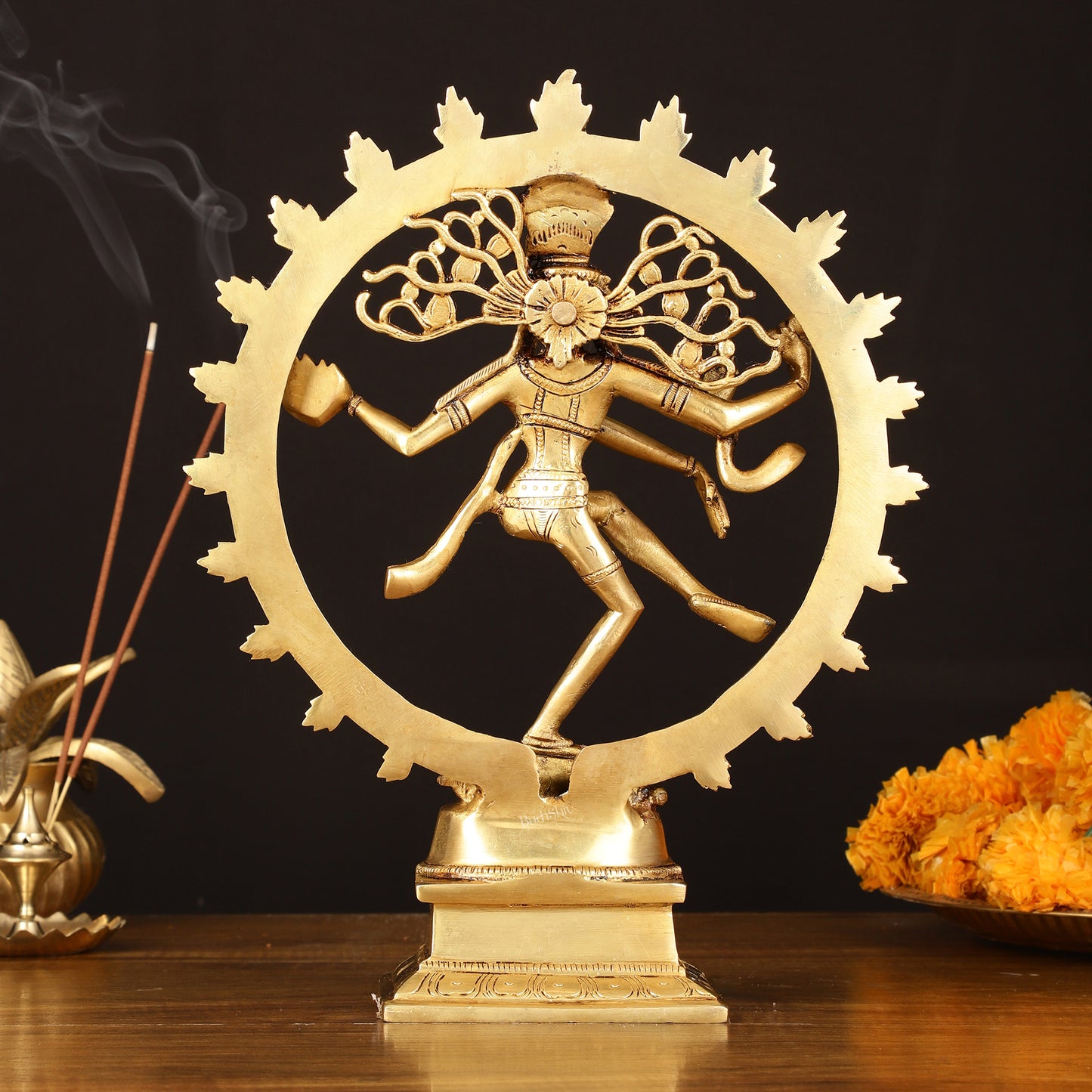 Brass Superfine Nataraja Statue - 11.5" Detailed Sculpture