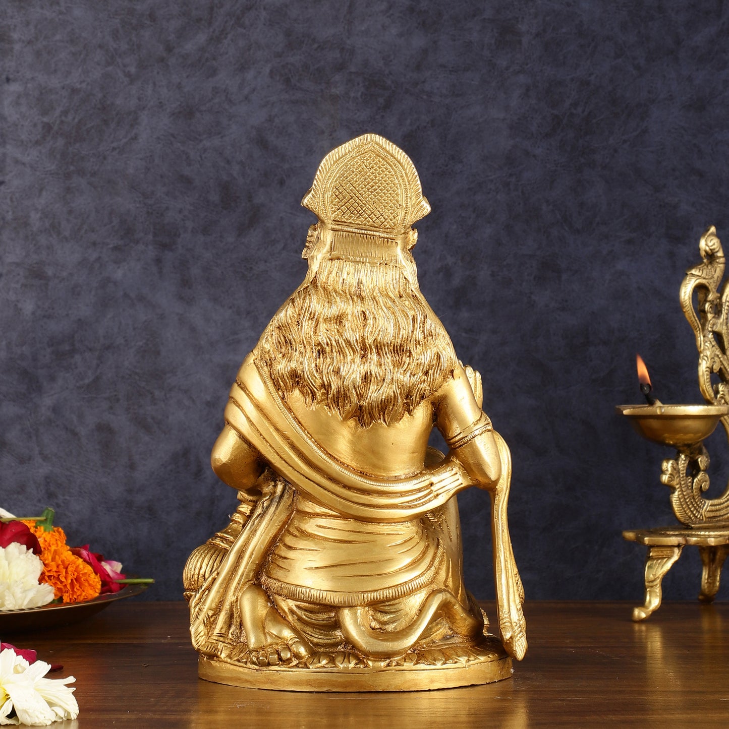 Pure Brass Lord Hanuman idol 9 inch