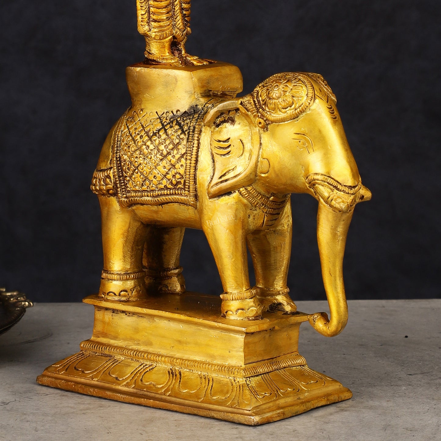 South Indian Style Paavai Deepam on Elephant Vilakku 9.5"