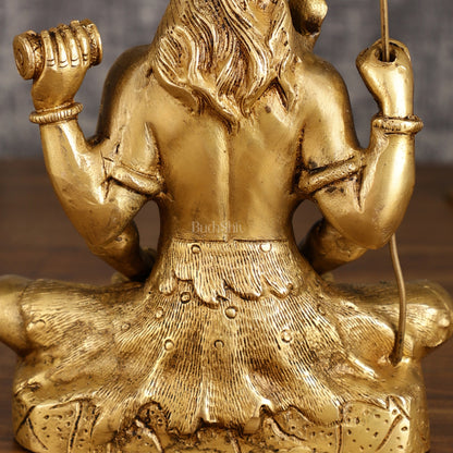 Handcrafted Pure Brass Lord Shiva Meditation Idol | 8.5 Inch