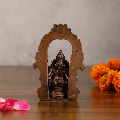 Pure Copper Lord Ganesha Idol - 4 Inches