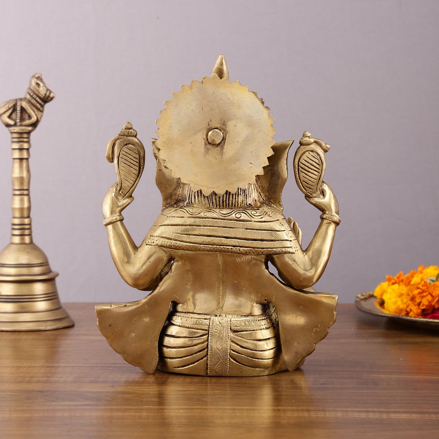 Unique Brass Lord Ganesha Statue - 9.5 Inch