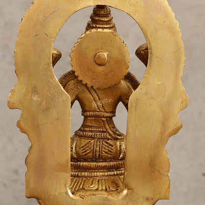 Buy Pure Brass Goddess Lakshmi Idol with Arch - 7 Inches