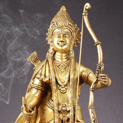 Brass Lord Rama statue | 18"