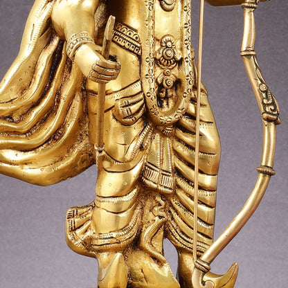 Brass Lord Rama statue | 18"