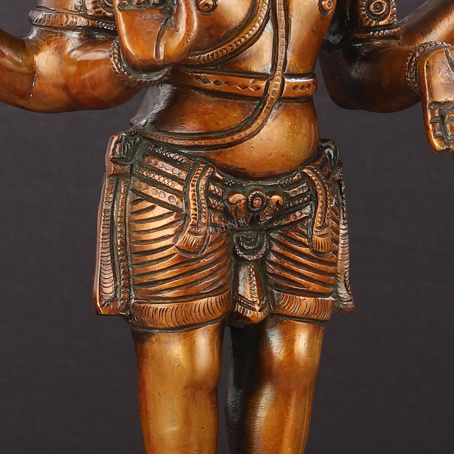 Brass Standing Shiva Pashupatinath Statue 18 inch