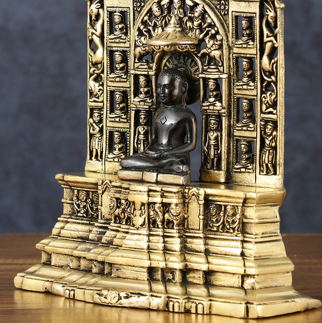 Brass Mahavir Swami Jain Tirthankar Handicraft Statue – 12" Height, 3 kg