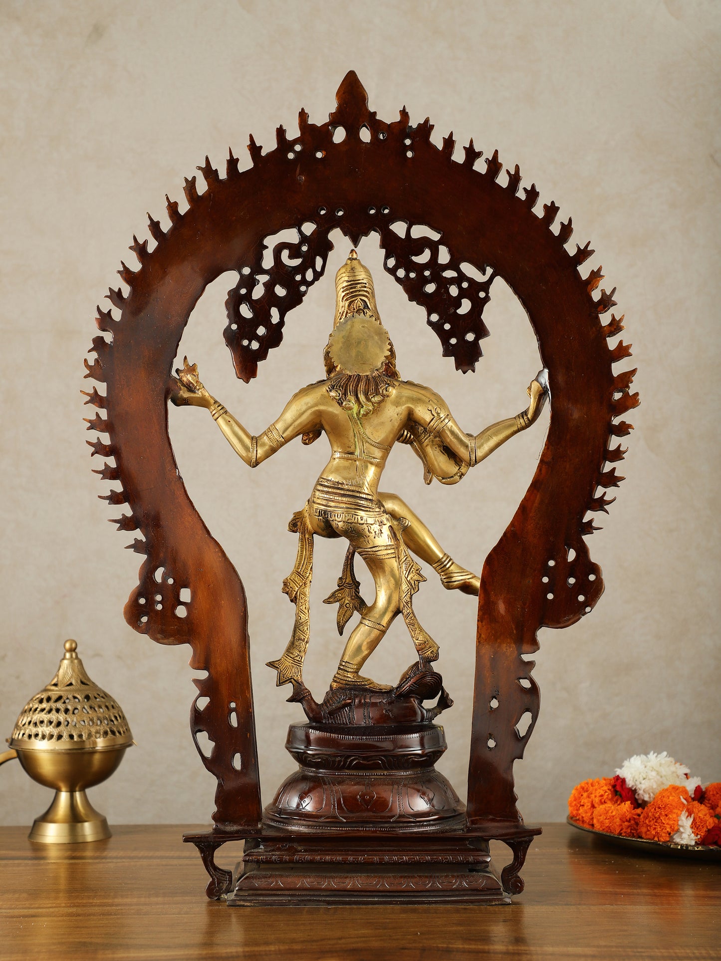 Brass Nataraja Statue - 26" Height dual tone