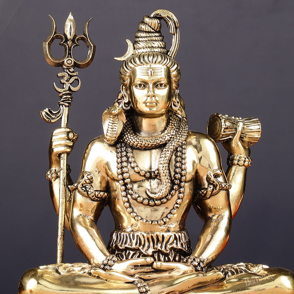 Pure Brass Lord Shiva Idol