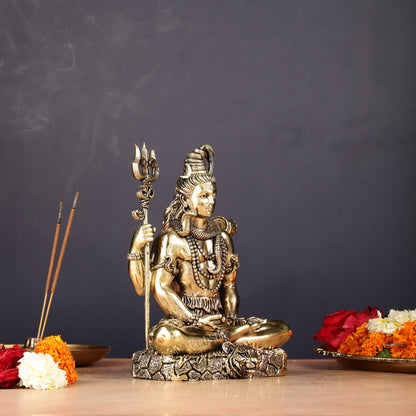 Pure Brass Lord Shiva Idol