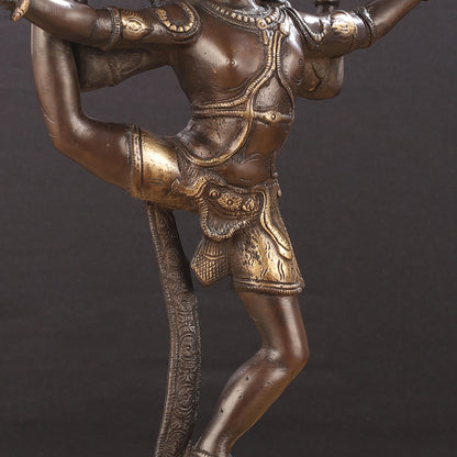 Brass Yogeshwar Dancing Shiva Idol - 14 inch