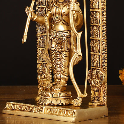 Pure Brass Superfine Ram Lalla Statue - 10" Divine Sculpture