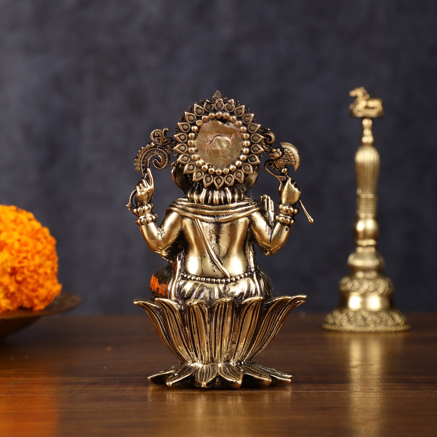 Brass Superfine Ganesh Idol - 4 Inch