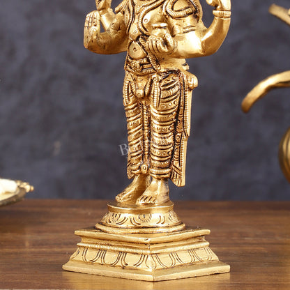 Pure Brass Superfine Dhanvantari Idol - 6.5" Height