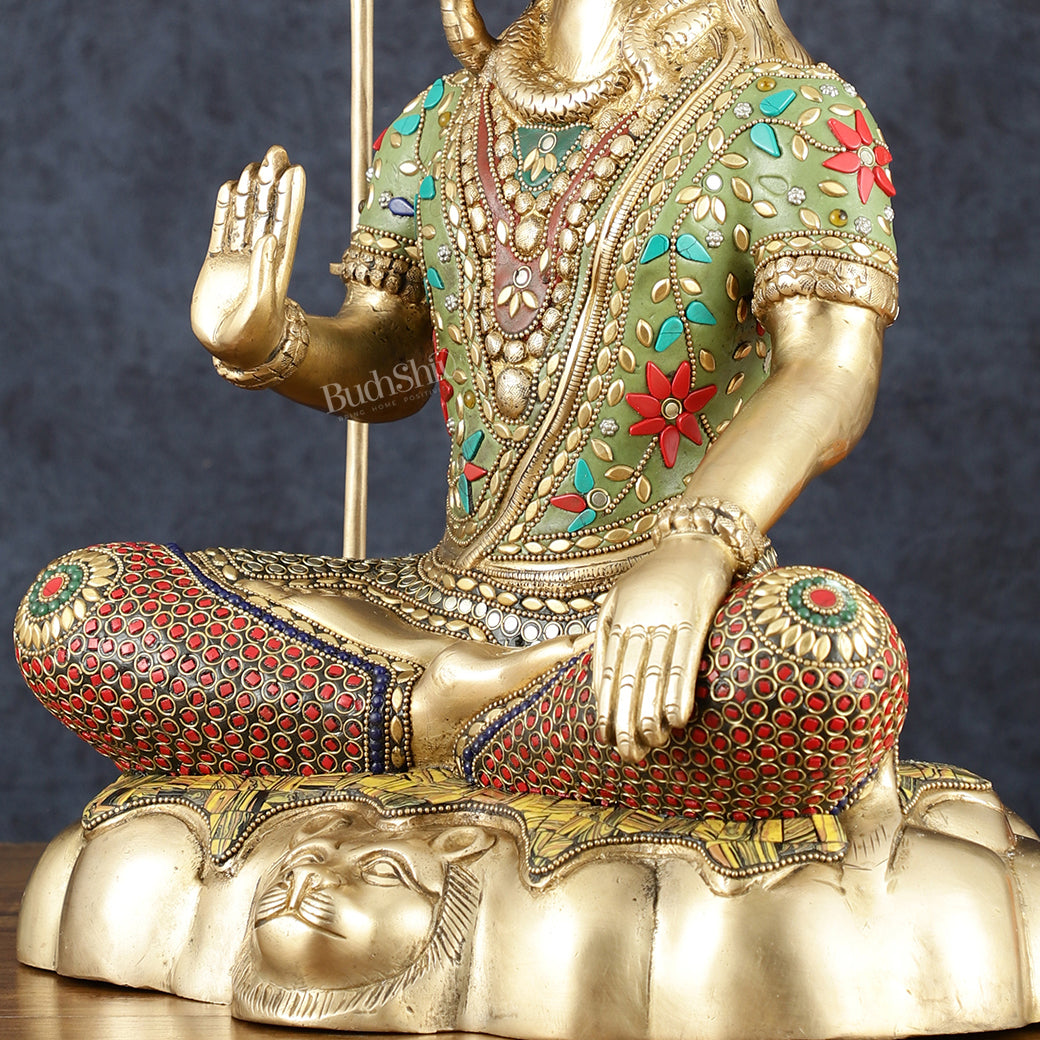 Brass Shiva Statue 20 inch Stonework