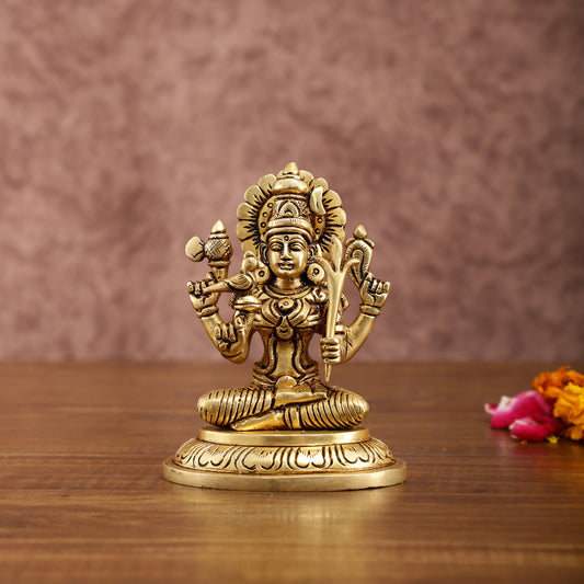 Brass Superfine Goddess Lalitadevi Rajarajeshwari Idol | 5-inch, 1 kg