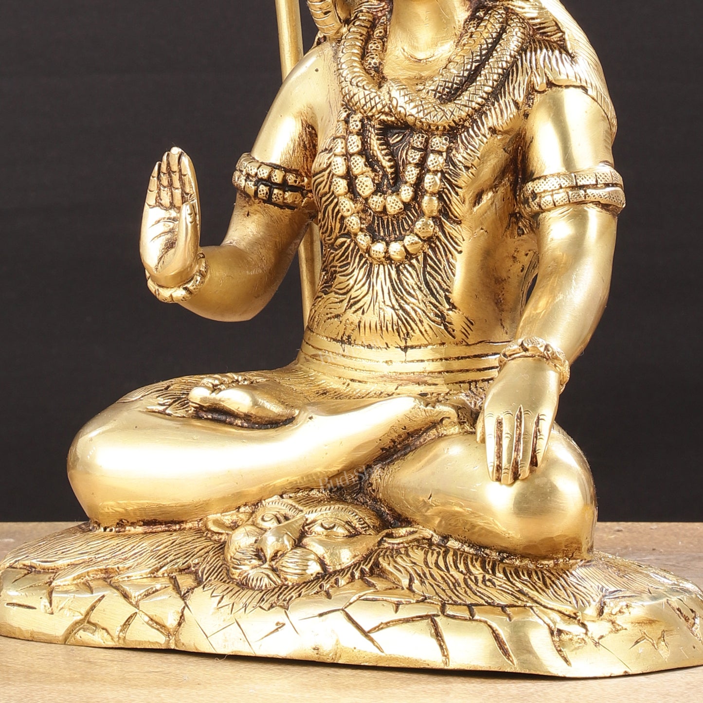 Brass Lord Shiva Statue aashirwad Mudra | Height 10"