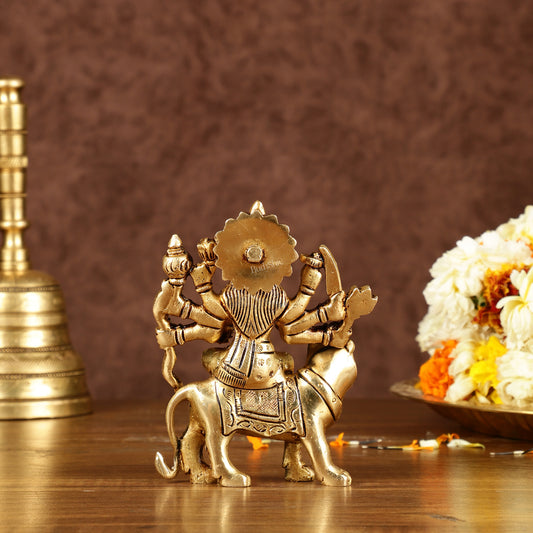 Brass Complete Shiv Parivar Idol - 10x8x6.5 Inch