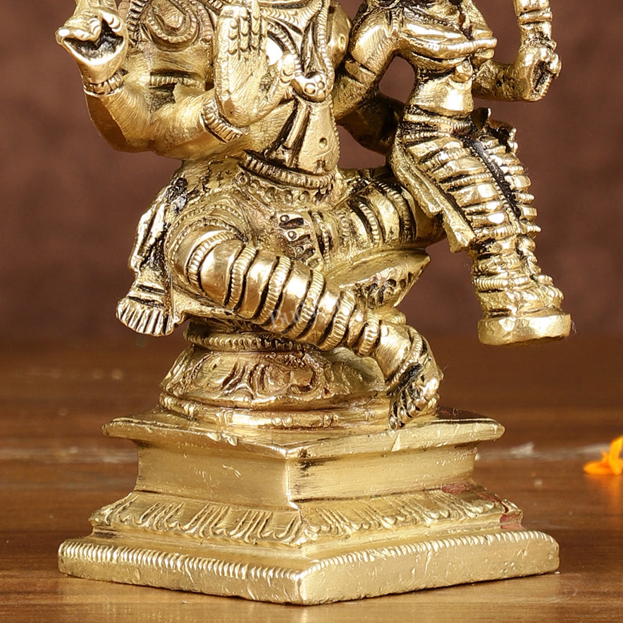 Exquisite Brass Varaha Lakshmi Idol | Height: 4 inch