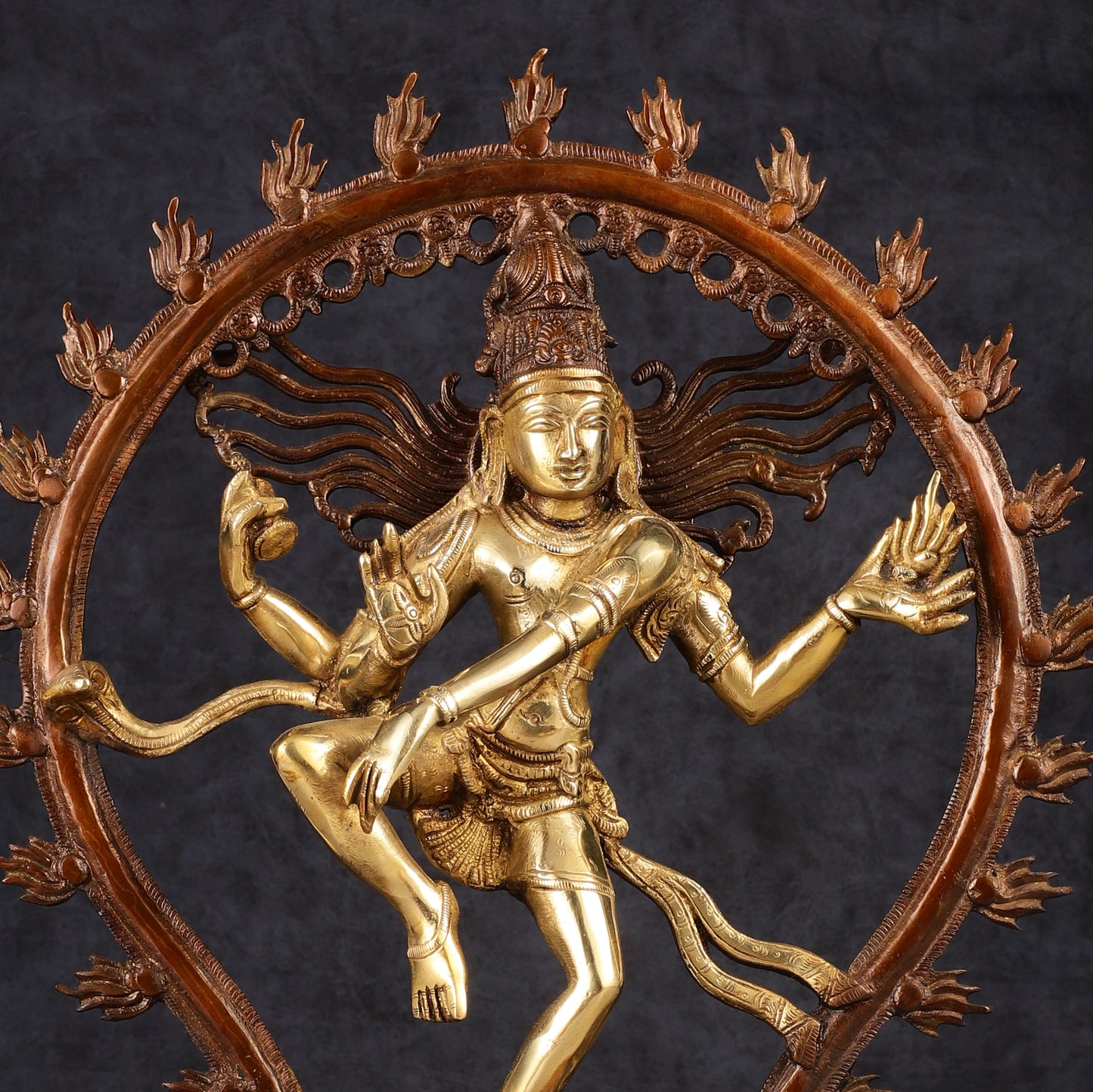 Pure Brass Nataraja Statue 17"