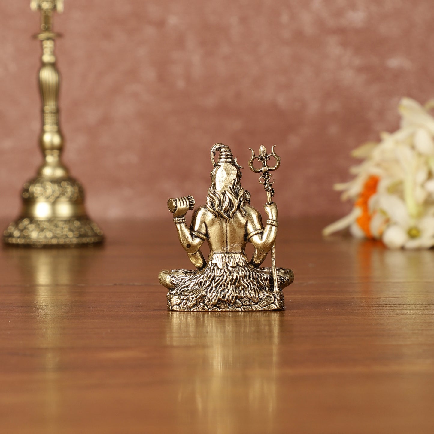 Brass superfine miniature Lord Shiva idol 2"